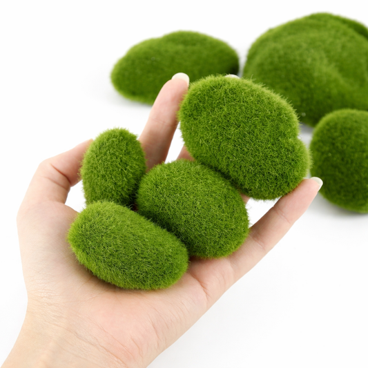 BOULES DE MOUSSE ARTIFICIELLE – Décoration naturelle pour vos plantes