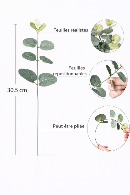 BRANCHES D’EUCALYPTUS ARTIFICIELLES – Décoration naturelle et élégante
