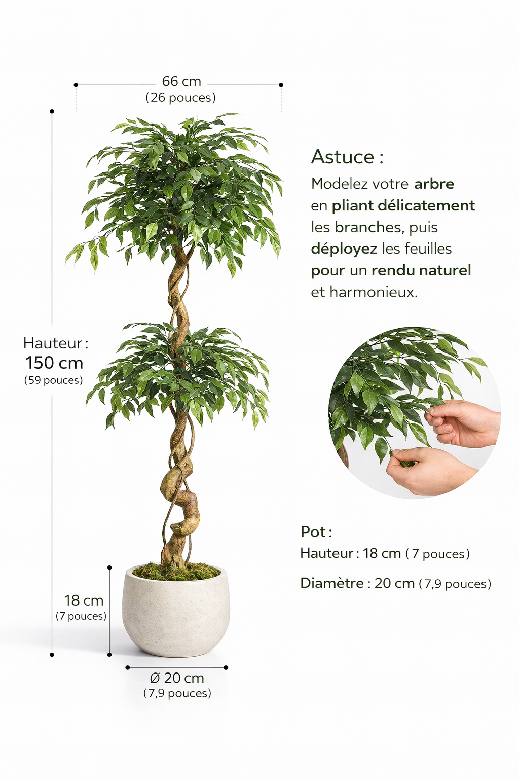 FICUS ARTIFICIEL REALISTE – La plante élégante pour votre maison