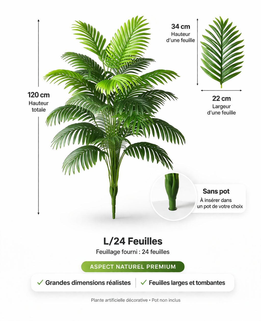GRAND PALMIER ARTIFICIEL – Créez une ambiance tropicale chez vous