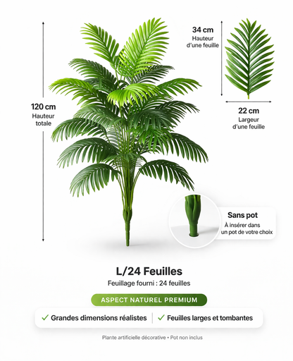 GRAND PALMIER ARTIFICIEL – Créez une ambiance tropicale chez vous