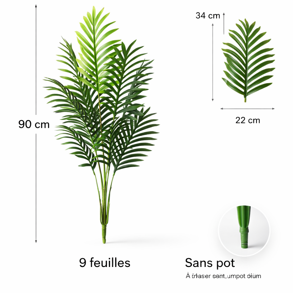 GRAND PALMIER ARTIFICIEL – Créez une ambiance tropicale chez vous