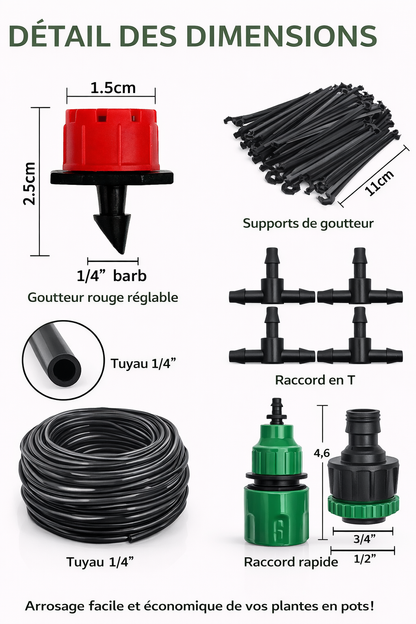 KIT ARROSAGE AUTOMATIQUE – Arrosez votre jardin sans effort