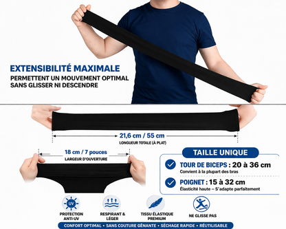 MANCHONS ANTI-UV PRO – Protégez vos bras du soleil