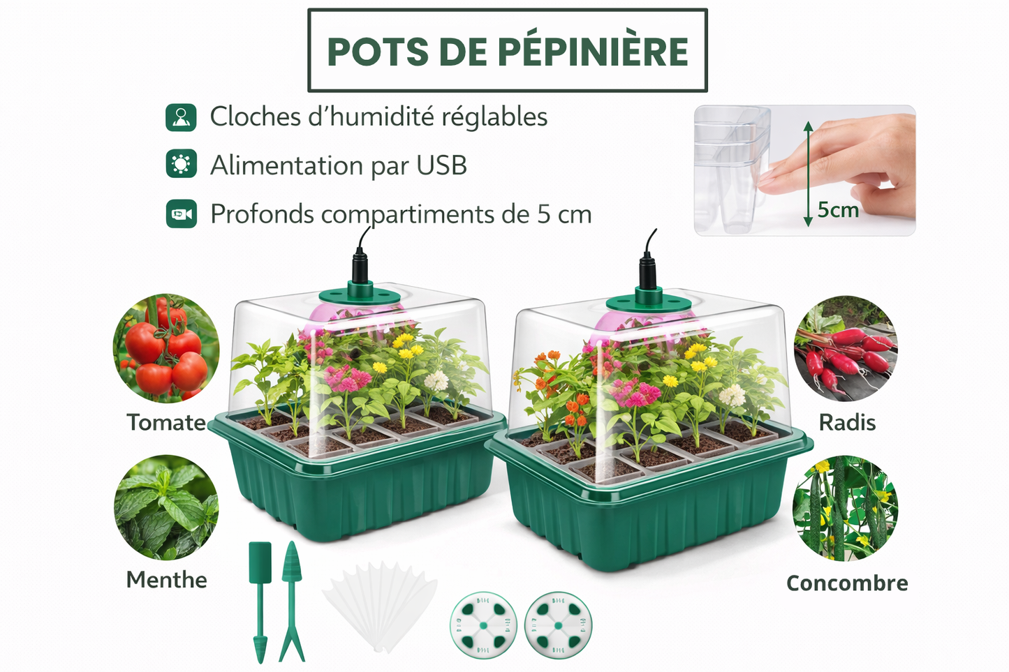 POTS DE PÉPINIÈRE – Des semis rapides même sans soleil